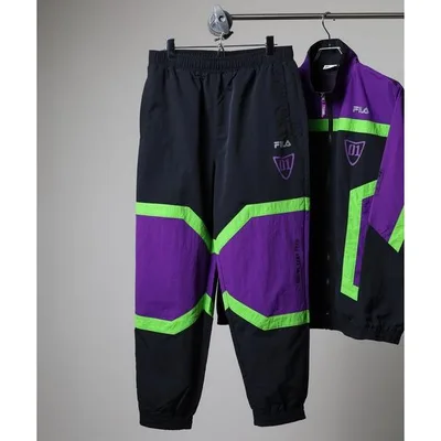 パンツ FILA x Evangelion フィラ×エヴァンゲリオン ナイロントラックパンツ レディース メンズ