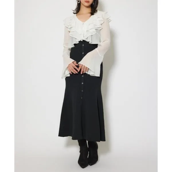 ワンピース カーディガンセットニットマーメイドワンピース 秋服 冬服