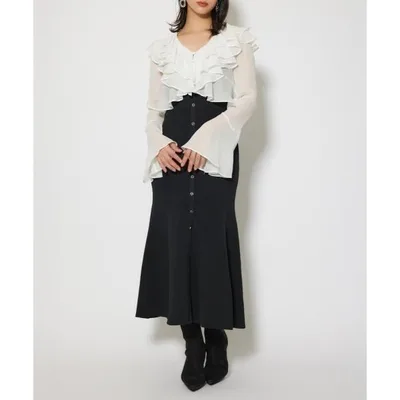 ワンピース カーディガンセットニットマーメイドワンピース 秋服 冬服