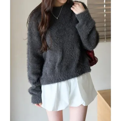 ニット セーター WEGO/シャギーニットプルオーバー レディース