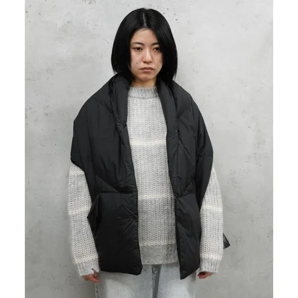 ナンガ 大判 マフラー ストール NANGA / ナンガ DOWN PONCHO MUFFLER ダウンポンチョマフラー レディース
