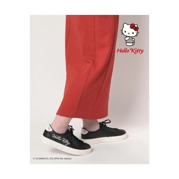 スニーカー sanrio/サンリオ シンプル ロゴ入りスニーカー 「ハローキティ、マイメロディ、シナモロール、クロミ」 レディース