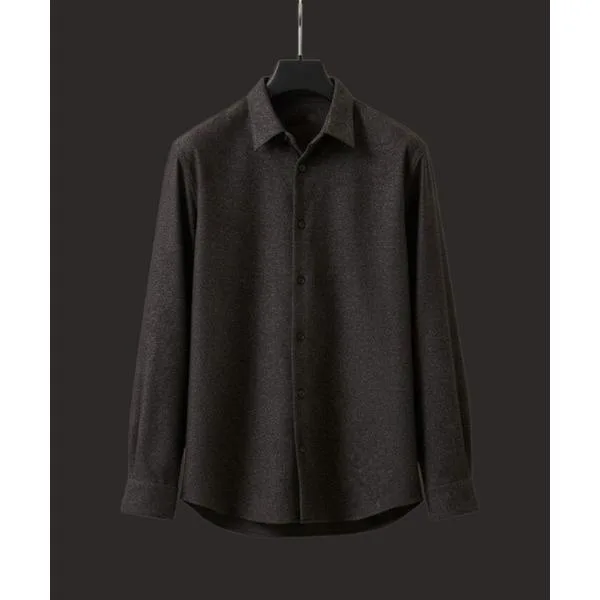 シャツ 「残りわずか」SOFT TWEED レギュラーカラーシャツ |防臭性/防シワ性/オフィスカジュアル/ウール/ソフトタッチ メンズ