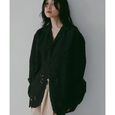 ブラウス シャツ Cutwork Opencollar Shirts レディース