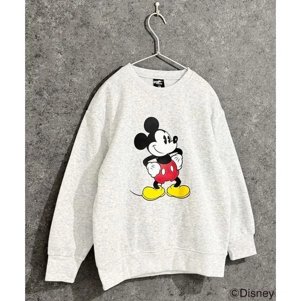 トレーナー 「Disney/ディズニー」MICKEY ミッキーマウス 裏起毛 オーバーサイズ トレーナー キッズ 子供服 男の子 女の子