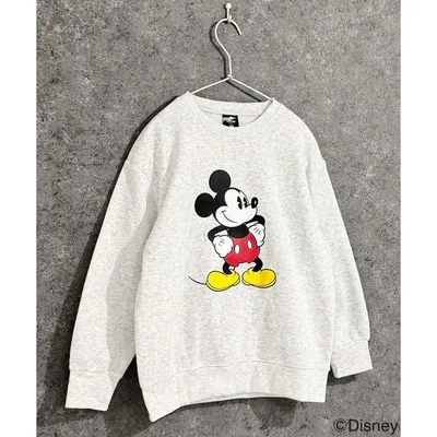 トレーナー 「Disney/ディズニー」MICKEY ミッキーマウス 裏起毛 オーバーサイズ トレーナー キッズ 子供服 男の子 女の子