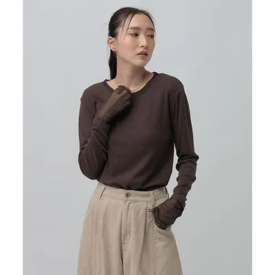 tシャツ 針抜きテレコインナー 601689 レディース