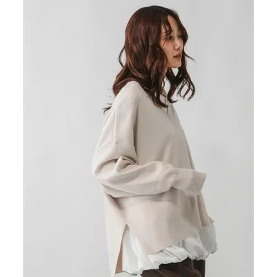 ニット セーター メルティリブVネックプルオーバー/579519 レディース