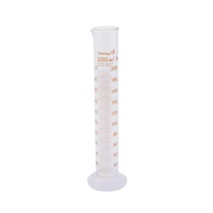メスシリンダー(ガラス製200ml) Climbing(クライミング) 理美容・ヘア 理美容用品・小物 マスク/消毒除菌用品/保健所関