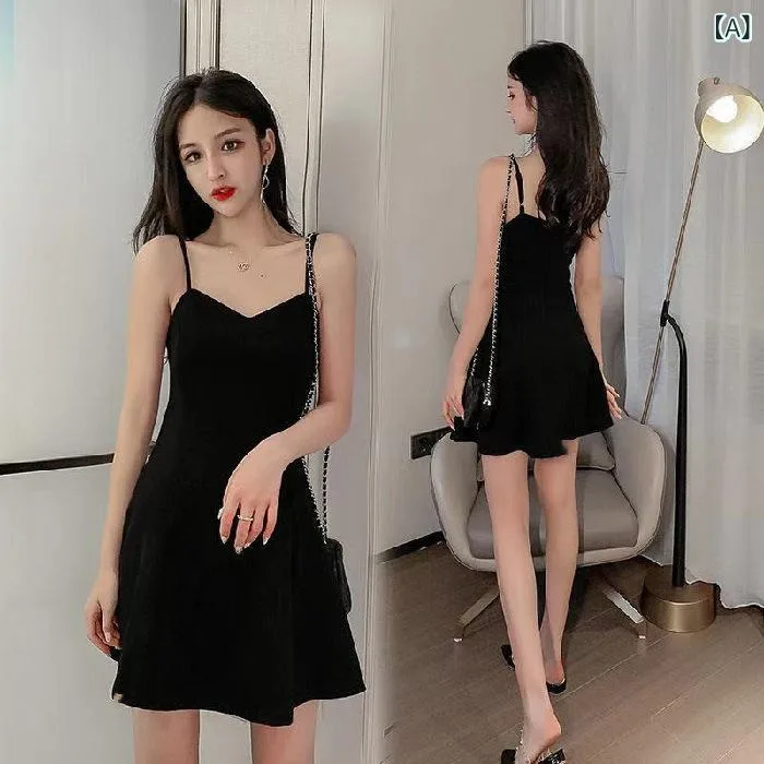 ワンピース レディース ノースリーブ Aライン ミモレ丈 コットン混 キャミソール ドレス フレアシルエット シンプル 無地 重ね着 大人 カジュアル 体型カバー きれいめスタイル 動きやすい 春夏