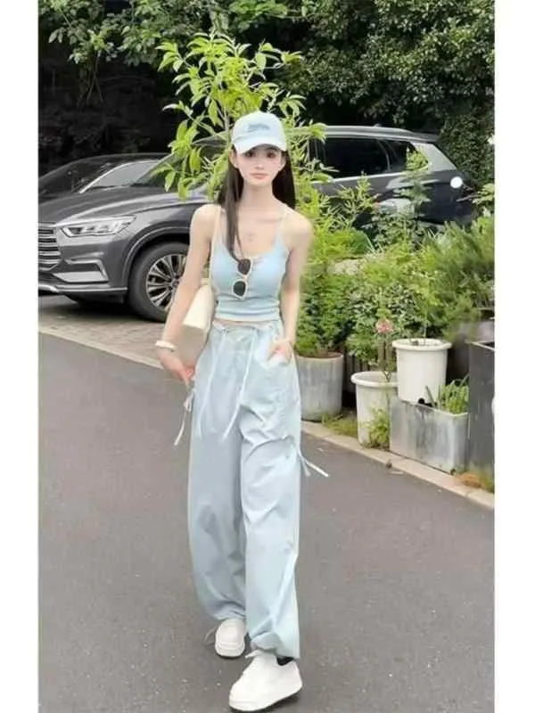 セットアップ レディース 上下セット タンクトップ ワイドパンツ ノースリーブ 無地 カジュアル シンプル 着回ししやすい 涼しい 通気性 吸汗 速乾 おしゃれ 普段着 部屋着 春夏