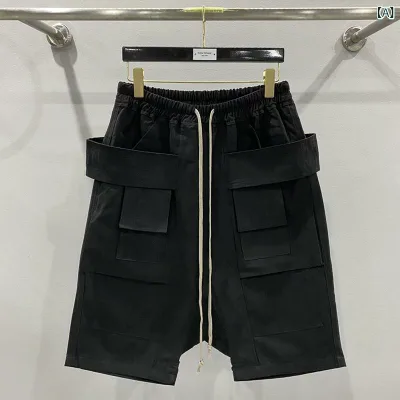 ハーフパンツ メンズ ショートパンツ 無地 カーゴパンツ 半ズボン 膝上丈 ポケット付き カジュアル ストリート コットン混 アウトドア 通気性 動きやすい 夏服 サマーボトムス ワークパンツ