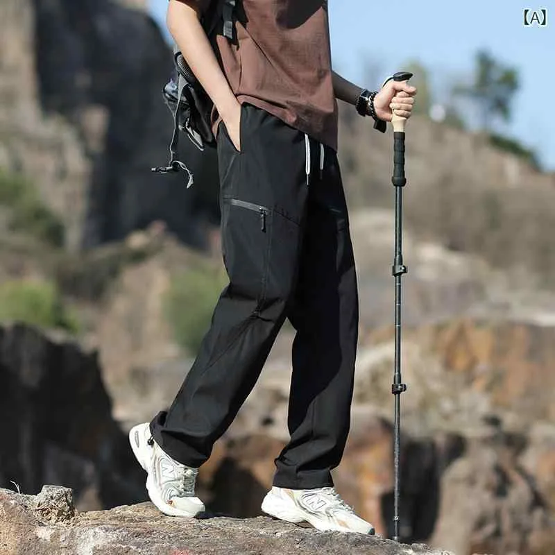 カーゴパンツ メンズ アウトドアパンツ 撥水 登山パンツ ストレート ロング丈 作業着 通気性 耐久性 釣り キャンプ 動きやすい