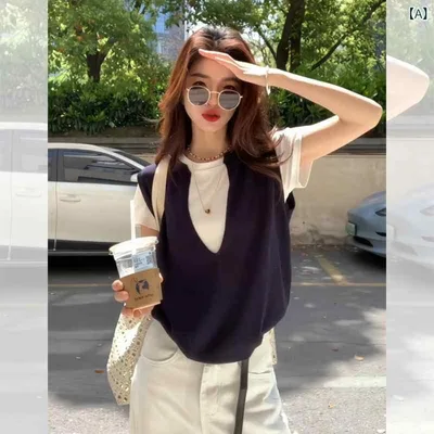 Tシャツ レディース 重ね着風 半袖 カットソー ショート丈 トップス ラウンドネック コットン素材 無地 ベーシック デイリー 動きやすい フィット感 カジュアル お出かけ 春夏 涼しい