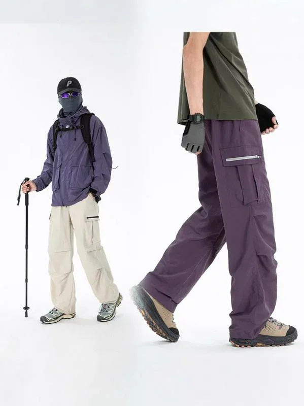 ワークパンツ カーゴパンツ メンズ ワイド 多ポケット 動きやすい 耐久性 ミリタリーパンツ ストリート 裾ドローコード キャンプ 釣り 登山 ハイキング ロングパンツ カジュアルパンツ ゆったり リラックスフィット 太め コットン ツイル素材 丈夫 実