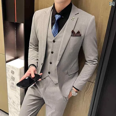スーツ メンズ ビジネス カジュアル セットアップ 大きいサイズ ジャケット スラックス ベスト セット 無地 礼服 結婚式 披露宴 卒業式 入学式 面接 成人式 冠婚葬祭 シンプル ベーシック 定番 スタンダード フォーマル 上下セット