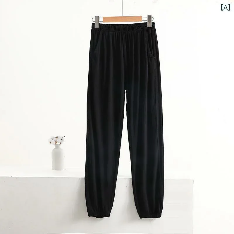 Room Pants, Women's, Long Pants, Room Wear, Pajama Bottoms, Loose, Large Size, Elastic Waist, Plain, Simple, Casual, Relaxed, Comfortable, Standard, Basic, Beautiful Bottoms