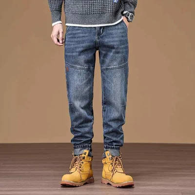デニムパンツ メンズ テーパード ウォッシュ加工 ジーンズ ジーパン カジュアル シンプル ベーシック 定番 リラックス ストレート ロングパンツ ズボン 無地 スタンダード きれいめ ファッション 普段使い