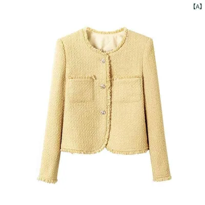 ツイードジャケット レディース 春 きれいめ ノーカラー ゴールドボタン 華やか 上品 ショート丈 入学式 卒業式 フォーマル カジュアル オフィス お出かけ 通勤 軽やか 羽織り アウター セレモニー 結婚式 七五三 お宮参り 発表会 謝恩会 ミセス