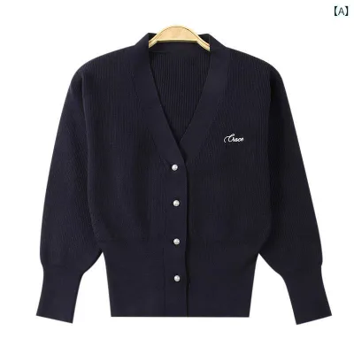 ニットカーディガン レディース 長袖 Vネック 秋 トップス 薄手 羽織り ショート丈 冷房対策 JK 制服風 スクールカーディガン カジュアル シンプル 重ね着 事務服 オフィス 通勤 通学 普段使い 春秋 お出かけ デート 女子高生 セーター 無地