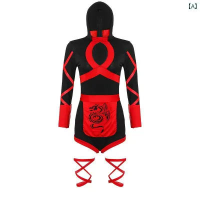 コスプレ衣装 レディース 忍者 ハロウィン 仮装 セットアップ 龍 ドラゴン 刺繍 和装 和服 くノ一 侍 演劇 舞台 ステージ衣装 文化祭 忘年会 新年会 パーティー イベント 撮影用 大人用 ブラック 黒