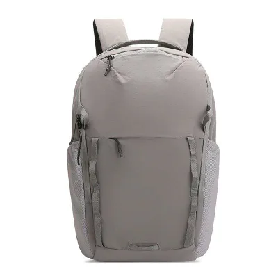 リュックサック 男性用 女性用 アウトドア 登山用 鞄 軽量 サイクリング 旅行 14インチ PC タスロン 無地 カーキ色 ブルー系 イエロー系 ベージュ色 グレー系 ブラック3