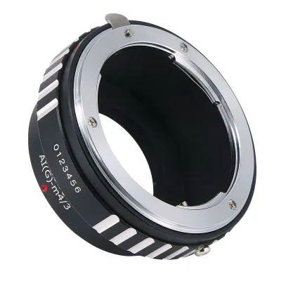 Haoge マニュアルレンズマウントアダプター Nikkor G/F/AI/AIS/DマウントレンズをオリンパスとパナソニックマイクロフォーサーズMFT M4/3 M43マウントカメラに