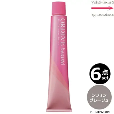 【6本セット・送料無料】ミルボン オルディーブ ボーテ cGG シフォングレージュ 80g |トーン番号選択|1剤|医薬部外品 白髪染め| ※一般の方には、販売しません
