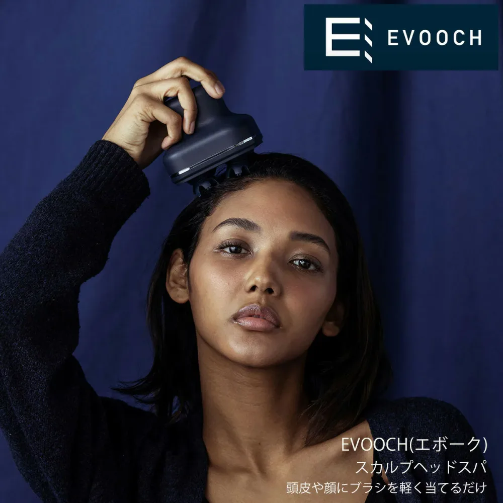 【本日店内P最大20倍♪】EVOOCH エボークスカルプヘッドスパ EVH-HD01 4モード搭載のスカルプヘッドスパ 頭皮 顔用2種類のブラシ 赤外線モード搭載 USB充電式 充電台付属 美しく ハリ 弾力 防水性能 おしゃれ ギフト 美容家電 手軽