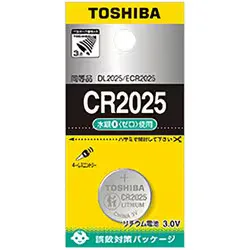 東芝 TOSHIBA コイン形リチウム電池 CR-2025ECY