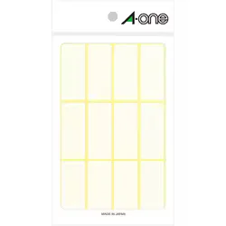 エーワン A-one フリーラベル 白無地 12面 15シート 06006