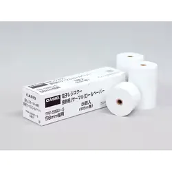 カシオ CASIO 電子レジスター用 ロールペーパー 58mm幅 感熱紙(サーマル) 58mm×80mm 1箱(5個入) TRP-5880×5
