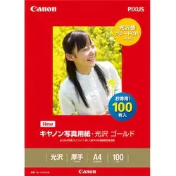 キヤノン写真用紙・光沢 ゴールド A4 100枚 GL-101A4100
