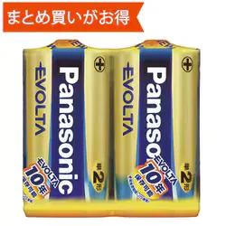 アルカリ乾電池 単2形 2本 EVOLTA(エボルタ) LR14EJ/2SE
