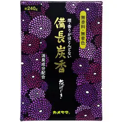 カメヤマ ハナゲシキ 線香 花げしき備長炭 徳用大型 240G