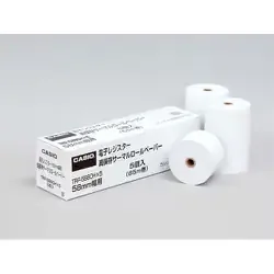 カシオ CASIO 電子レジスター用 ロールペーパー 58mm幅(高保存) 感熱紙(サーマル) 58mm×80mm 1箱(5個入) TRP-5880H×5