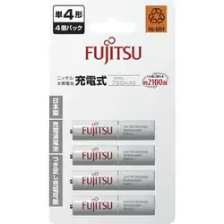 充電池 単4形 スタンダード 750mAh 4本 HR-4UTC(4B)