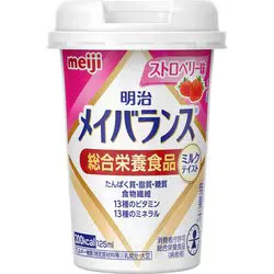 明治メイバランスミニカップ ストロベリー味 6大栄養素が摂れる「総合栄養食品」