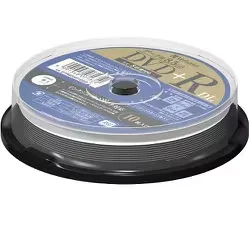 Verbatim バーベイタム データ用DVD+R DL 片面2層 8.5GB 2.4-8倍速対応 10枚 インクジェットプリンタ対応 ワイド印刷エリア対応 DTR85HP10SD1