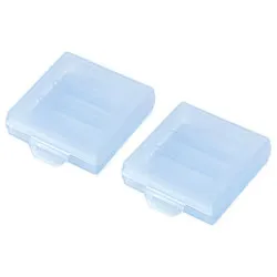 電池ケース 単4形用 2個セット ブルー DG-BT4BLN