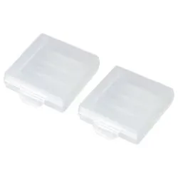 電池ケース 単4形用 2個セット クリア DG-BT4CLN