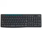 ワイヤレスキーボード 無線 メンブレン 日本語配列 日本語配列 ブラック・ブルー K275