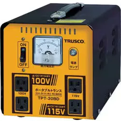 トラスコ中山 TRUSCO 変圧器 ポータブルトランス 30A 3kVA 降圧・昇圧兼用型 TPT-30BD
