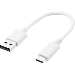 エレコム ELECOM スマートフォン用USBケーブル USB(A-C) 認証品 0.15m ホワイト MPA-AC01NWH