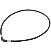 RAKUWA磁気チタンネックレス Vタイプ 50mT 磁気ネックレス ブラック 50cm 管理医療機器