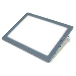 A4サイズ 調光機能付 薄型 LED トレース台 トレビュアー 3段階高さ調節可能 グレー A4-500