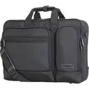 ビジネスバッグ 3WAY ビジネスバッグ 2ルーム/42cm B4ファイル対応 14インチPC対応 マチ拡張機能付き PO-4817 ブラック