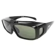 偏光オーバーグラス スポーツサングラス ShinyBlack COV01-3