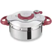 圧力鍋 クリプソ ミニット イージー 4.5L IH/ガス両用 2~4人用サイズ オモリ式 簡単開閉 ルビーレッド P4620669