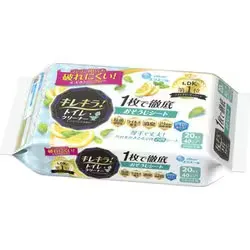 キレキラ! エリエール キレキラ!トイレクリーナー 1枚で徹底お掃除シート シトラスミントつめかえ用 20枚